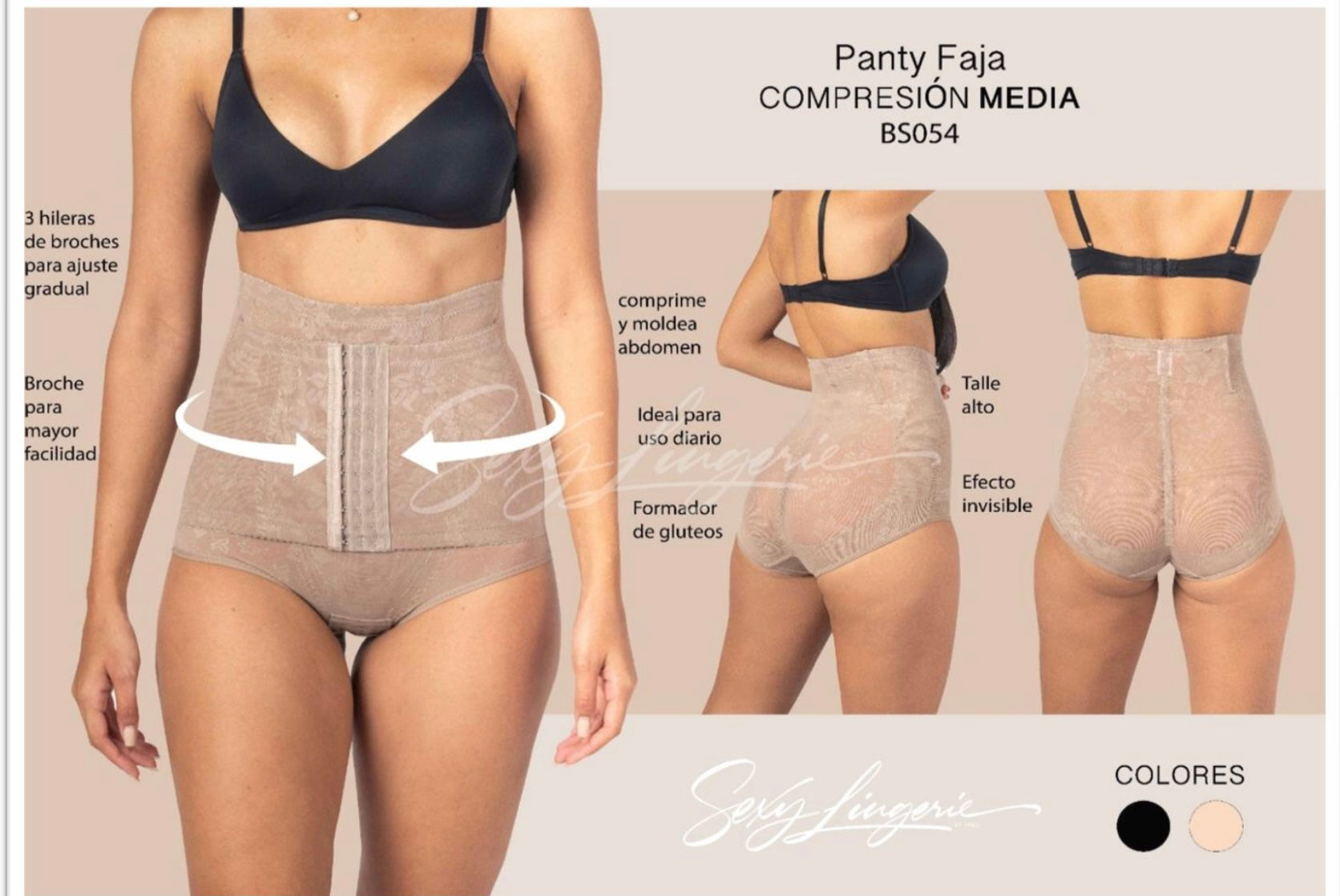 Sexy Columbian Panty Faja with Smart Compression Shape Contouring Fabric