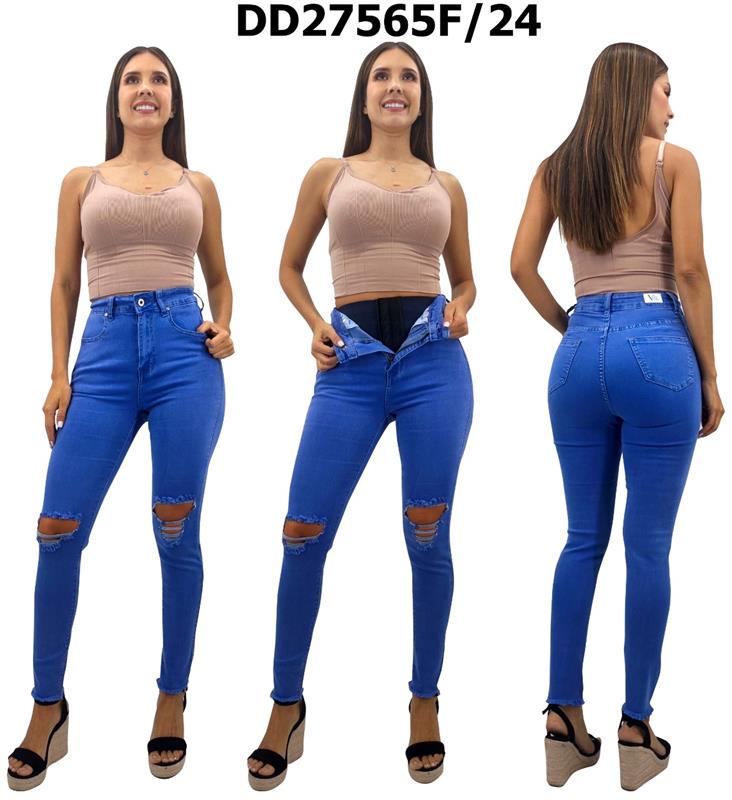 Faja Jeans w/Compression Waist/Tummy Shaper